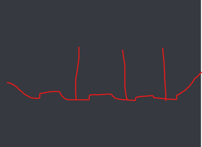 An image that appears to have been drawn in MS paint, with red pencil drawing the shape of a room.